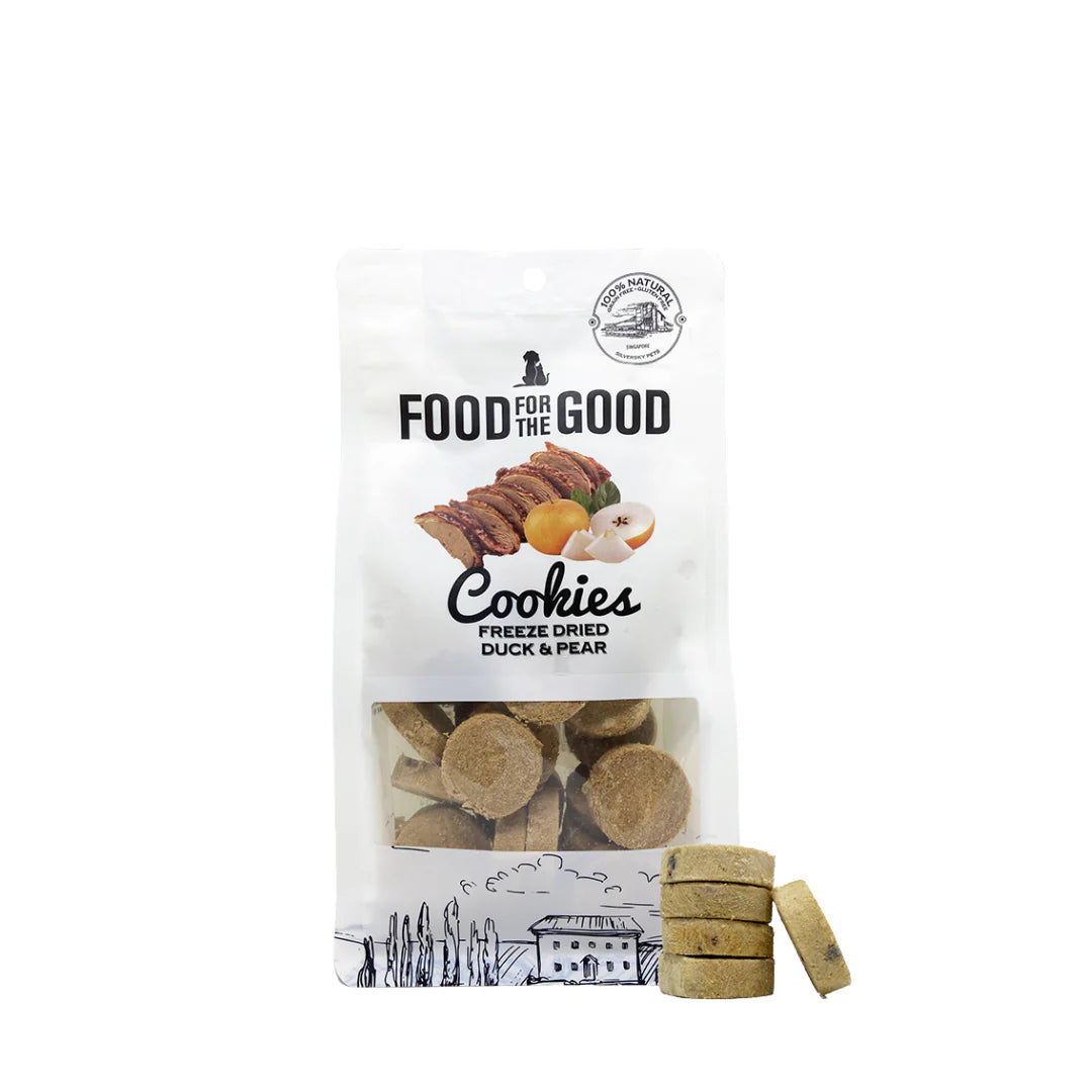 Food For The Good - Freeze Dried Duck & Pear Cookies