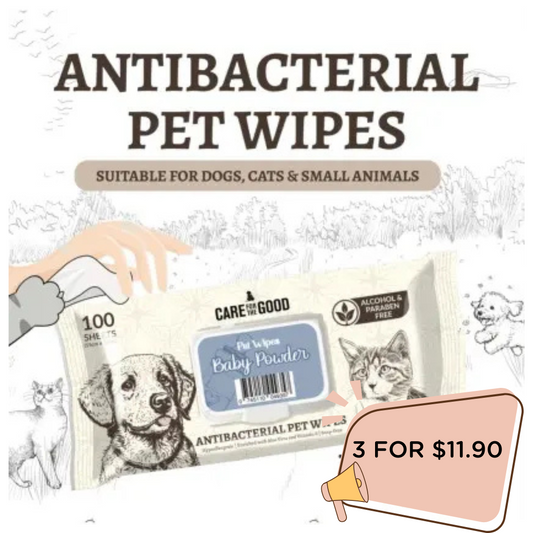 ⭐️PROMOTION⭐️ CARE FOR THE GOOD PET WIPES