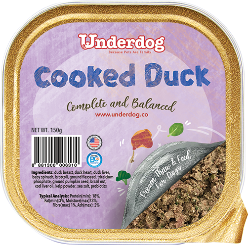 UNDERDOG Frozen Cooked Dog Food (Mix & Match)