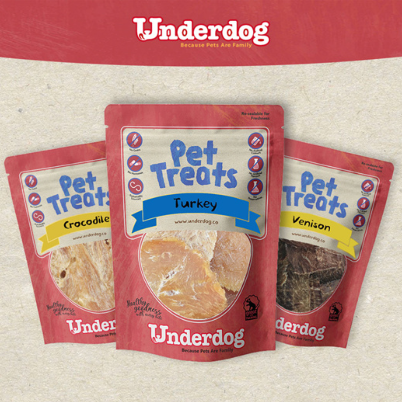 UNDERDOGS Air Dried Dog Treats