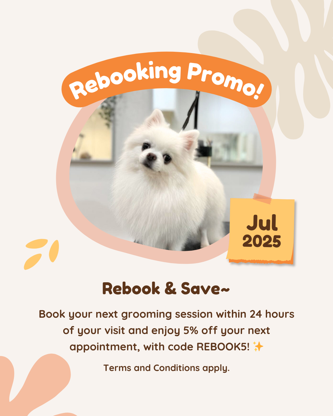 ✨ Rebooking Reward Promotion!