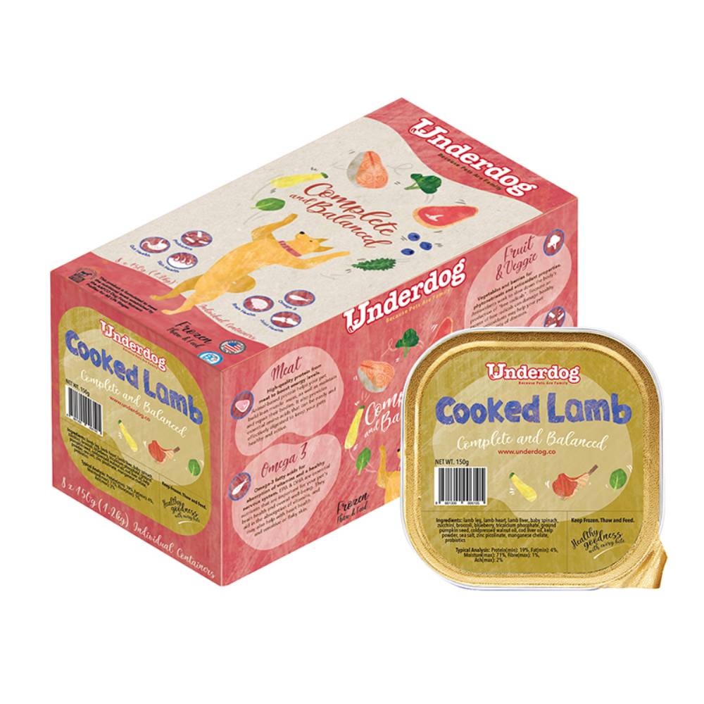 UNDERDOG Frozen Cooked Dog Food